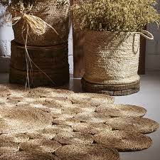 Alfombra Color Marron Yute 100cm X 100cm Leroy Merlin Alfombras Alfombra Yute Disenos De Unas