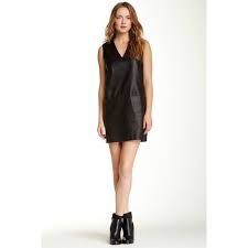 Vince 100 Genuine Leather Black Dress Nwt Black Leather Dresses Fashion Clothes Design
