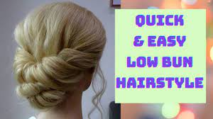 Quick And Easy Low Bun Hair Tutorial Youtube In 2021 Hair Bun Tutorial Bun Hairstyles Easy Bun Hairstyles For Long Hair