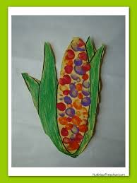 Indian Corn Art Project Maize Pattern Fall Art Projects Thanksgiving Crafts Preschool Art Projects