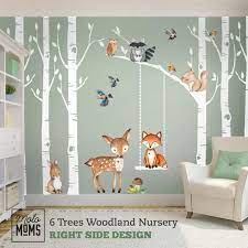 Aber auch das design sollte im babyzimmer nicht vernachlässigt werden. Birken Dekor Freunde Fuchs Image Kinderzimmer Wald Wand Wald Kinderzimmer Wand Dekor 6 Birk Kinderzimmer Wand Wandtattoo Vogel Kindergarten Wandtattoos