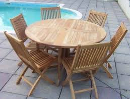 Stock availability is updated every 20 minutes. 1 2m Teak Circular Gateleg Table With 6 Kiffa Folding Chairs Sustainable Furniture