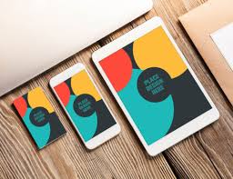 Forget passing on paper business cards and embrace the newest digital version. Business Card And Apple Devices Mockup Mockup World