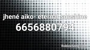 Cover me in sunshine is an uplifting song by p!nk and her daughter, willow sage hart. Jhene Aiko Eternal Sunshine Roblox Id Roblox Music Codes
