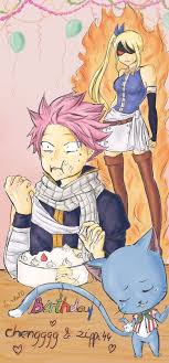 Natsu salamander dragneel is a fictional character and protagonist of the fairy tail manga series created by hiro mashima. Fairy Tail Lucy Birthday Lifeanimes Com