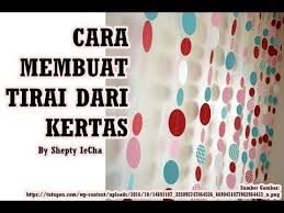 Hiasan dinding kamar dari selotip berbentuk kapal. Membuat Tirai Bulat Dari Kertas Kerajinan Untuk Siswa Sd Youtube