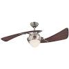 The motor has 3 speeds and is reversible for use in summer and winter months. 1
