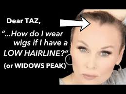Must See How To Work With A Widows Peak Or Low Hair Line While Wearing Wigs Strategies That Work Youtube In 2020 How To Wear A Wig Widow S Peak Wigs