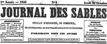 Repimmo propose 10 annonces de locations. Journal Des Sables Les Sables D Olonne Impr Lambert 1856 1865 Issn 2256 9529