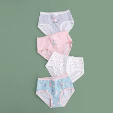 4-Pack Little Girls' Underwear Rabbit baby Soft Cotton Briefs Toddler  Panties | eBay