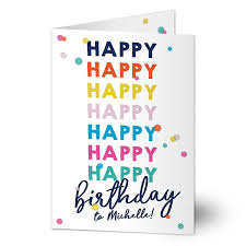 Just choose the best birthday card with photo insert, upload photo, write a name and get the free personalized birthday card with photo in a minute. Personalized Birthday Card Happy Happy Birthday