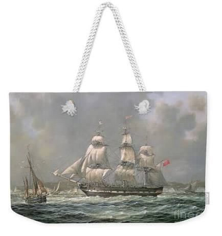 East Indiaman HCS Thomas Coutts off the Needles Isle of Wight Jigsaw Puzzle by Richard Willis - Pixels