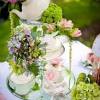 The placement starts on the outside of the place setting and moves inward toward the plate.; 1