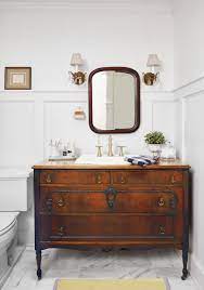 There you go, 25 unique bathroom vanities! Even Diy Skeptics Will Be Inspired By This Cape Cod Home Makeover Bathroom Decor Bathroom Inspiration Budget Bathroom