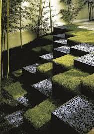 Modern Stepped Garden Terracing Modern Landscaping Landscape Design Modern Garden