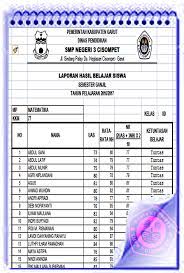 Contoh format buku catatan prestasi siswa smp/ mts ini merupakan buku catatan guru berkenaan dengan sejumlah prestasi dari pesertadidinya. Laporan Hasil Belajar Siswa Jenjang Smp Perangkat Akreditasi