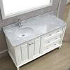 Measure the vanity's length and depth and purchase a new top to fit. 1