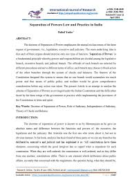 Separation of powers is an organizational structure where responsibilities, authorities, and powers are divided between groups rather than being centrally held. Top Pdf Doctrine Of Separation Of Powers 1library