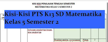 Kisi Kisi Soal Pat Matematika Kelas 5 Semester 2 Jawabanku Id