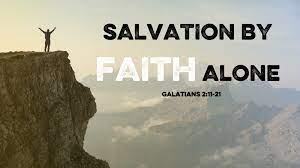 In christianity , salvation is the fact that christ has saved a person from evil. Salvation By Faith Alone Congregational Bible Church