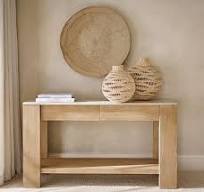 Travertine Console Table (54")
