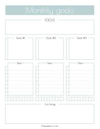 Pin On Monthly Goals