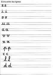 Fiche à imprimer ecriture cursive. Fiches Ecriture Cursive Ecole Maternelle