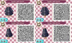 Spiderweb Dress Halloween Acnl Animalcrossing Newleaf Nintendo 3ds Animal Crossing Qr Qr Codes Animal Crossing Animal Crossing