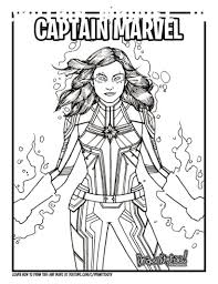 Kids will be more free to pour a variety of imagination in his head through graffiti of. Free Captain Marvel Coloring Pages 112 Practice Coloring Valid