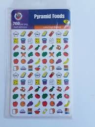 Details About Pyramid Foods Little Chart Stickers Teacher Homeschool Games Rewards Decorate