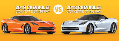 difference between 2019 vs 2018 chevrolet corvette stingray