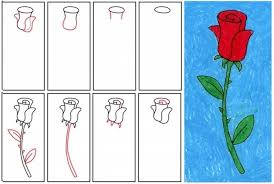 1001 Modeles Et Conseils Pour Apprendre Comment Dessiner Une Rose Dessin Rose Comment Dessiner Une Rose Croquis De Rose