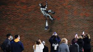 Banksy, anonymous british graffiti artist known for his antiauthoritarian art, often done in public places. Edukekfflfvahm