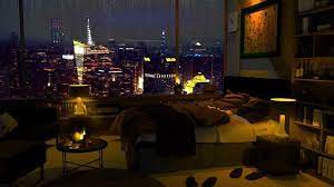 Rain On Window At Night Night City View 10 Hours Relaxation And Sleep Cozy Bedroom Study Youtube In 2021 Rain Window City View Night Night City