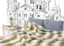 Serenta tatami quilted faux fur 4 piece bedspread set. Decorative Fur Bedspread Blanket Platinum Beauty Beige 155x200 Cm