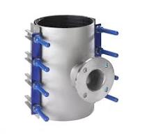 FLANGED OFFTAKE CLAMP, HDPE, DN250-DN800 - AVK Australia Civil