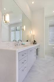 Master Bath Design By Interior Elementz Bathroom Features Include A Floating Vanity With High Gloss White Lacqu Master Bath Design Bath Design Trendy Bathroom