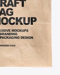 Hand W Paper Bag Mockup In Bag Sack Mockups On Yellow Images Object Mockups