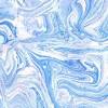 Blue watercolor flower seamless pattern. 1