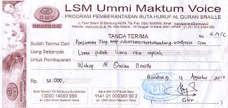 Cicilan pembayaran sebidang tanah seluas 20 x 40 meter di daerah. Wakaf Al Qur An Braille Distributor Horta Bandung