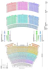 Kavli Theatre Detailed Seating Chart Bank Of America