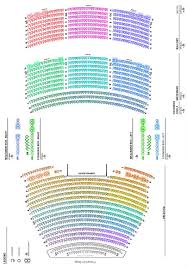 kavli theatre detailed seating chart bank of america