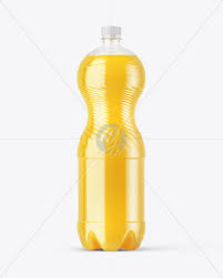 Pet Bottle With Orange Drink Mockup In Bottle Mockups On Yellow Images Object Mockups