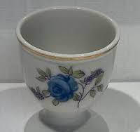 Vintage Porcelain China Blue Rose Mini Egg Cup Japan | eBay