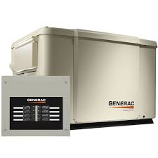 Standby generator & transfer switch. Generac 6998 7 5kw Powerpact 50a 8 Circuit Transfer Switch