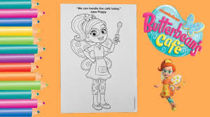 Let's get cooking kids can help butterbean outdo ms. Coloring Butterbean S Cafe Poppy Coloring Page Gabby S Coloring Show Youtube
