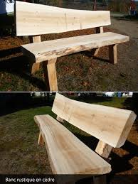 Produits D Ebenisterie Menuiserie Diy Patio Furniture Garden Bench Log Bench