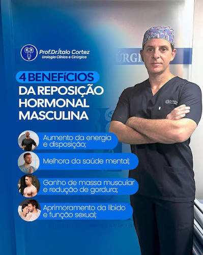 👨‍⚕️ A reposição hormonal masculina oferece muitos benefícios para a saúde e qualidade de vida! Descubra como esse tratamento pode ajudar a aumentar sua energia, melhorar sua saúde mental, promover ganho de