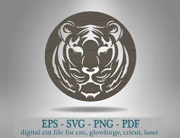 Download Tiger Svg Tiger Cut File Laser Cut Files Cricut Svg Files Glowforge File Craftmegood