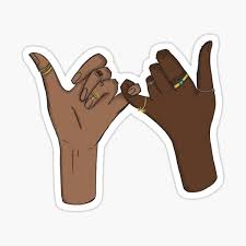 Pinky promise vector at vectorified.com | collection of. Blm Pinky Promise Sticker By Oliviaartco Redbubble